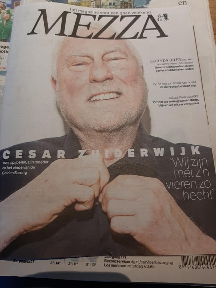 AD Newspaper cover Mezza magazine article Cesar Zuiderwijk We zijn met zijn vieren zo hecht May 01 2021 x
